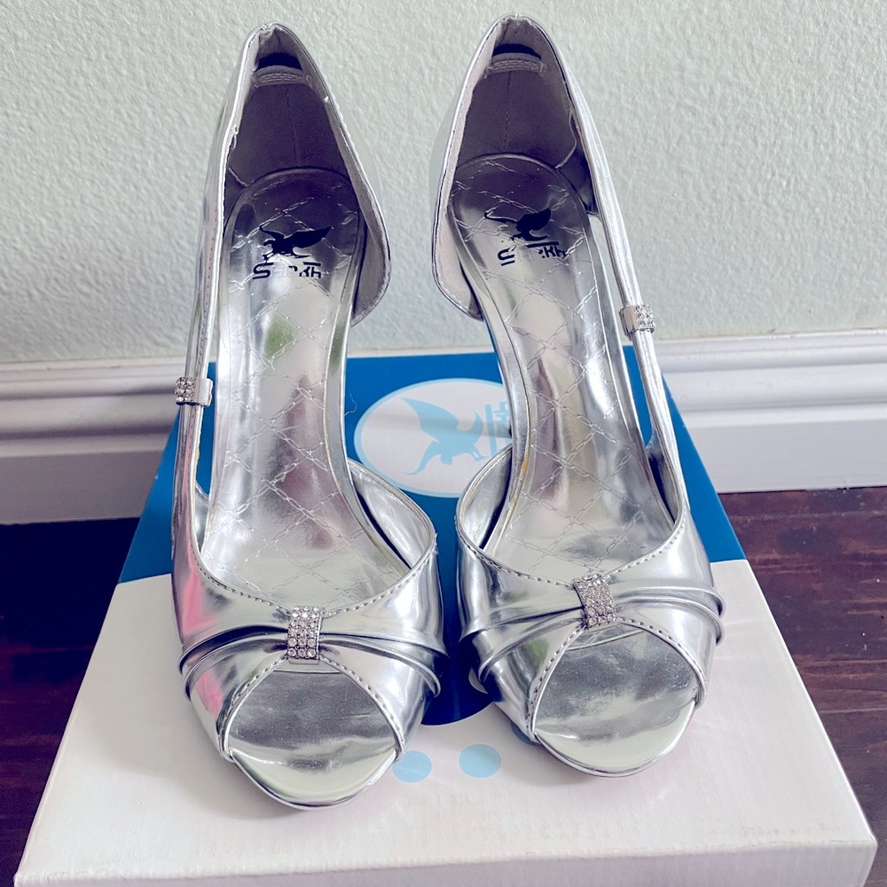 Silver heels